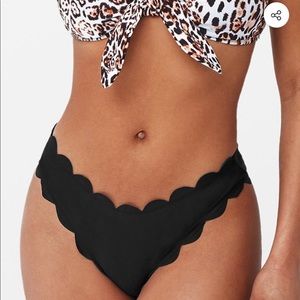 Lara scalloped Trim Bikini Bottom